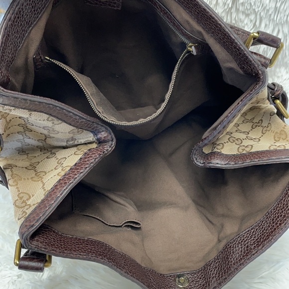 GUCCI GG WEB GUCCISIMA JOCKEY HOBO SPY BAG - Picture 14 of 15